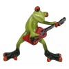 Wild Rock Band Electric Guitarist Green Toad Frog Rocking It