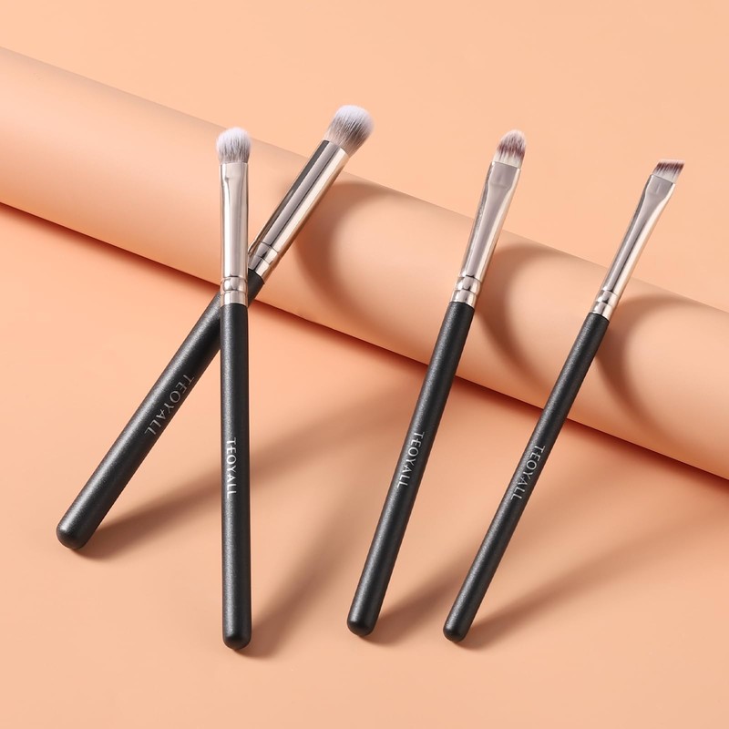 TEOYALL Eyeshadow Blending Brush, Soft Dense Synthetic Bristles Crease Brush