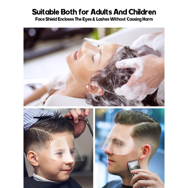 EBANKU 100 Pcs Shower Visor Face Eye Shield, Clear Shield