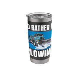 Id Rather Be Plowing Snow Plow Stainless Steel Insulated Tumbler