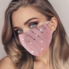 MLGDA Sparkly Sequins Face Cover Glitter Cotton Sequin Masc Masquerade