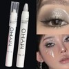 Eyeshadow Pen, Waterproof Eyeshadow Stick, Beautiful Lasting Waterproof Silver Eyeliner