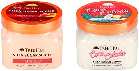 Tree Hut Set 2 Exfoliantes Corporales Mango Tropical  Coco Colada