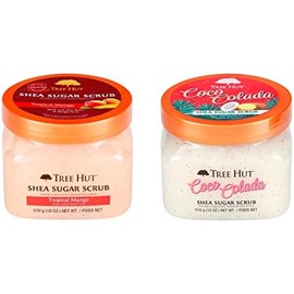 Tree Hut Set 2 Exfoliantes Corporales Mango Tropical  Coco Colada