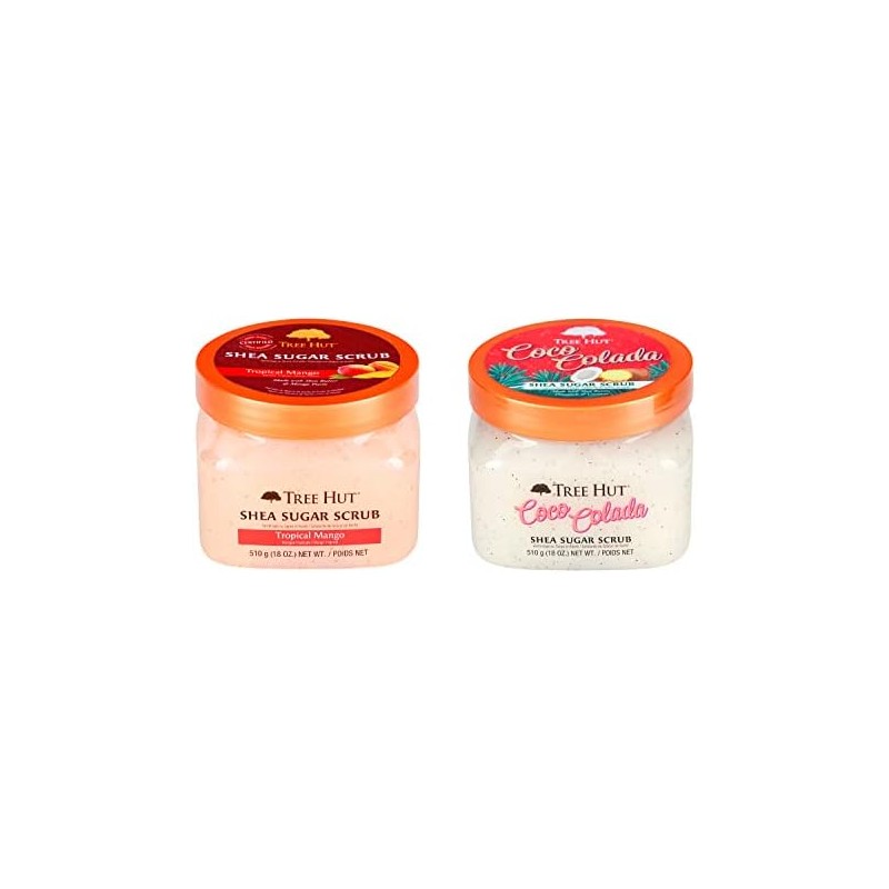 Tree Hut Set 2 Exfoliantes Corporales Mango Tropical Coco Colada