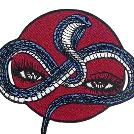 The Snake Eyes Patch Embroidered Applique Badge Iron On Sew On Emblem