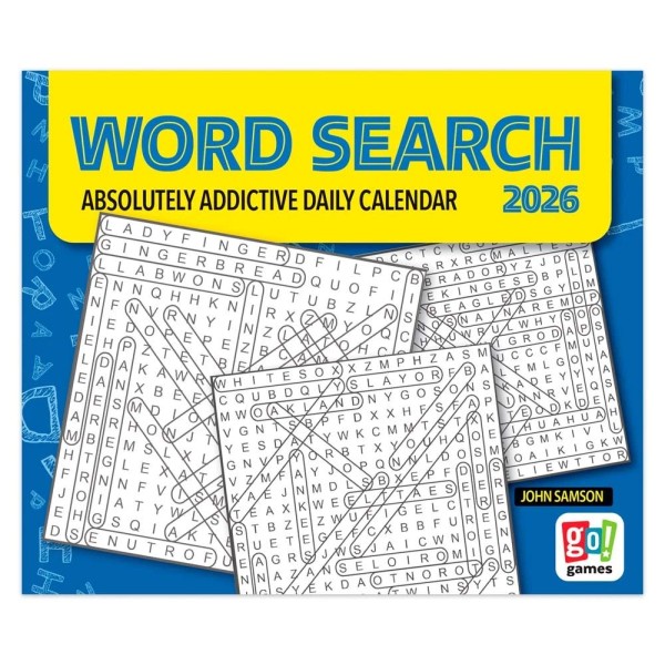 Cal Ink Word Search | 2026 6x5" Daily Desktop Box