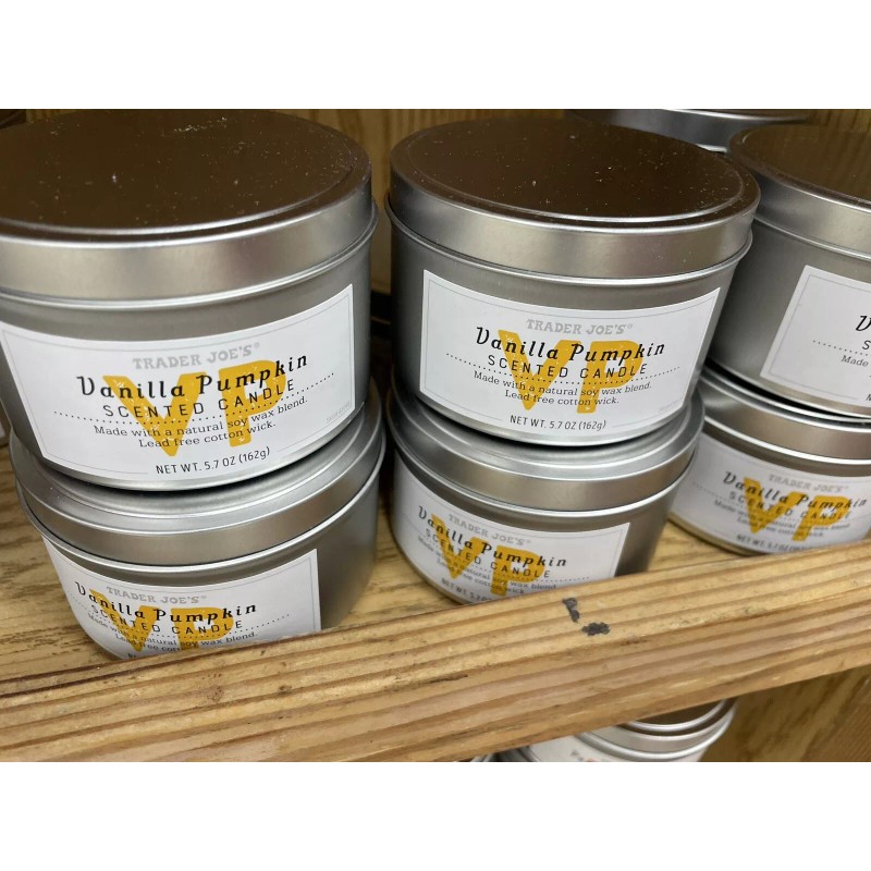 Trader Joe's Vanilla Pumpkin 20 Hour Burn Time Soy Wax