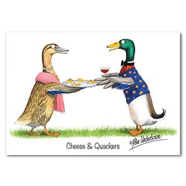 Duck Greeting Card "Cheese and Quackers" by Alex Underdown
