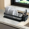 IBERG Dish Drying Rack - Dish Drainer with Utensil Holder