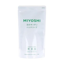 Foaming Hand Soap, Miyoshi Soap, Additive-Free Foaming Kitchen Hand Refill, 220 ml, Pack of 24