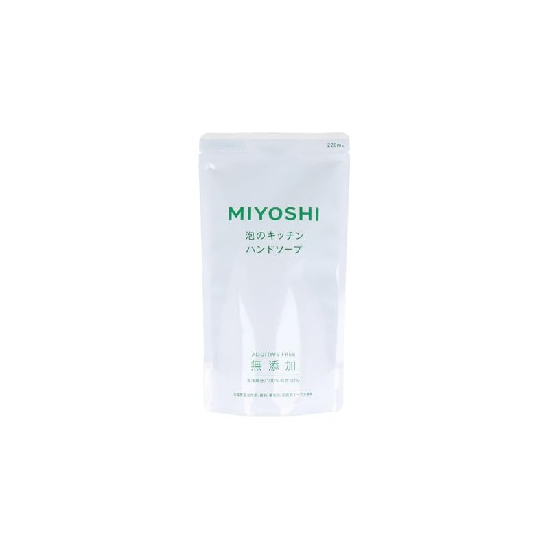 Foaming Hand Soap, Miyoshi Soap, Additive-Free Foaming Kitchen Hand Refill,
