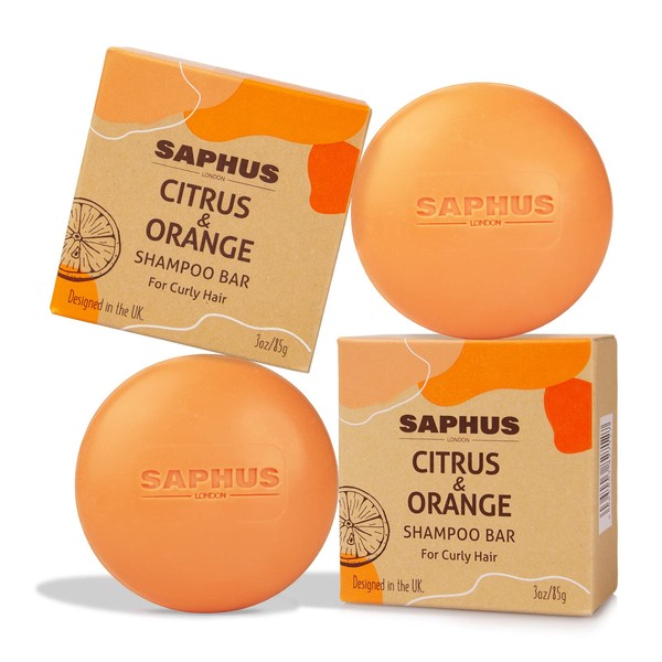 SAPHUS 2pcs Shampoo Bars for Strengthening, Cleansing & Moisturizing Dry