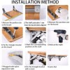 Storystore Folding Shelf Brackets - 10 Inch Heavy Duty Stainless