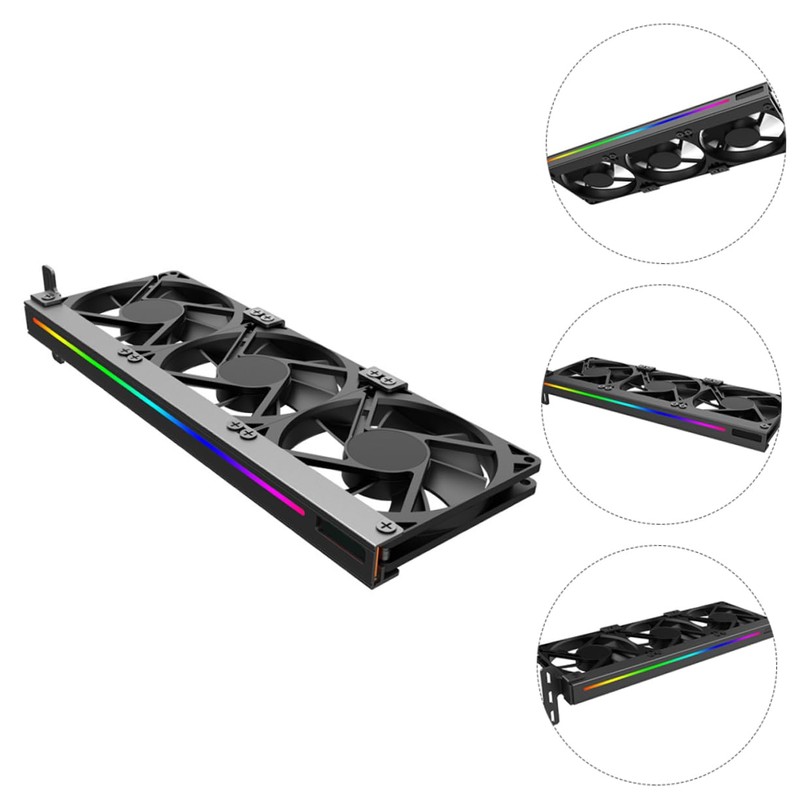 Gadpiparty GPU Fan Cooler with Argb Connector Triple Fan Design