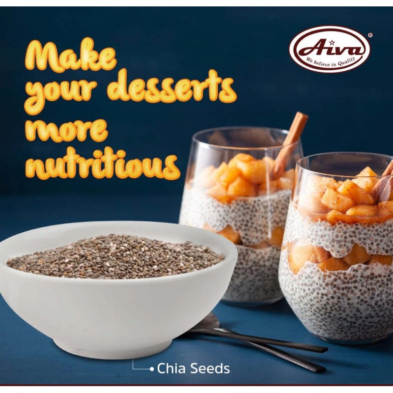 Aiva Chia Seeds Raw - 14 oz
