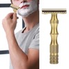 Manual Beard Trimmer Double Edge Replaceable Blades Prevent Slip Safe