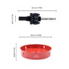 170mm Hole Saw,Drill Bit,LAIWEI Heavy Duty Mandrel Hole Cutter for