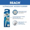 REACH Ultraclean Access Flosser + 8 Refill Dental Flosser Heads,