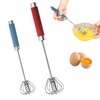 2 Pack Hand Egg Whisk Beater, Stainless Steel Mini Hand
