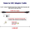 DC 8mm Male to SAE Connector Adapter 14 Gauge Cable