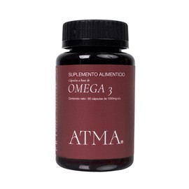 ATMA Suplemento Alimenticio Omega 3 1000 mg  60 Cápsulas Blandas  Ácidos Grasos EPA y DHA  Apoya el Bienestar General y el Equilibrio Diario  Sin...  