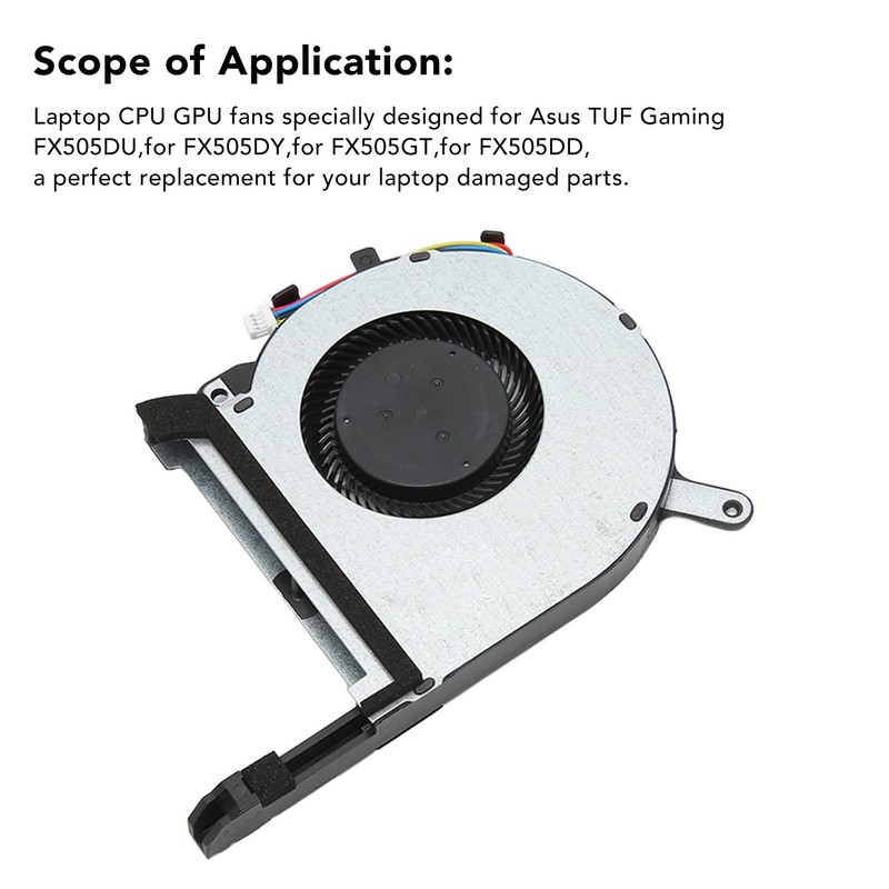 CPU GPU Cooling Fan 4 Pin Good Heat Dissipation Laptop
