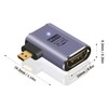 Poyiccot 8K Micro HDMI Male to HDMI Female Adapter, 48Gbps