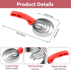 2 Stück Doppelseitiger Striegel Pferdebürste 4-Ringen Federstriegel Pferdeputzzeug Set Mähnenbürste für Fellpflege Mähnenpflege