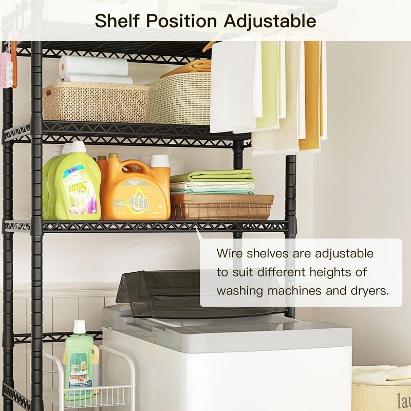 Ulif U11 Over Washer and Dryer Shelves, 3 Tiers Laundry