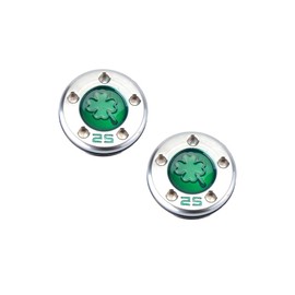 Gooaction Golf Custom Putter Weights Green Four-Leaf Lucky Clover Pattern 2Pcs 25G Compatible with Select Newport Studio Design California Golo Futura X Series Putter Clubs