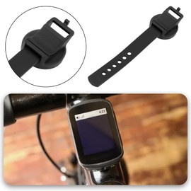 YINETTECH 1Pc Adjustable Bike Mount Bicycle Computer Light Stand 360 Degree Rotating Compatible with Garmin 130 520 530 820 4.6x4.3cm/12x2cm Black