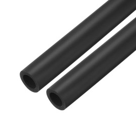 sourcing map 2pcs 2m/6.6ft Pipe Insulation Tube 20mm ID 30mm OD Foam Tubing for Handle Grip Support, Black