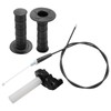 JUUDDENPARTS 7/8 inch Twist Throttle Grips with Cable, Motorcycle Throttle