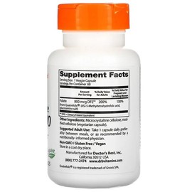 Dr. Best 닥터스 베스트 활성형 엽산 풀리 액티브 폴레이트 800mcg 활성엽산 60정 Dr. Best Active Folate 800mcg Active Folic Acid 60 Tablets