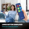EZclicker TV Remote for Seniors, Extra Simple Big Button Remote