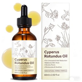 YUEPLATTNMAY Cyperus Rotundus Oil, Natural Cyperus Rotundus Oil for Hair Removal, Reduces Body Hair Growth, Moisturizes & Soothes The Skin, Shrinkes Pores, Suitable for All Skin Types, 2.02 Fl oz