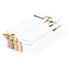 PRICARO Pack of 5 A6 Vegetables Shopping List