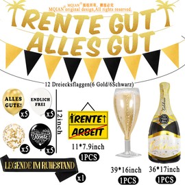 Retirement Decoration, Retirement Decoration, Pension Good All Good Banner, Retirement Gift, Balloons Retirement Balloons Garland, Finally Retirement Balloons for Men Women Retirement Party