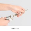 FLOWERING GKH0009-PG Flower Ring Carabiner (with Reel) (Pink Gold), multicolor