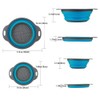 BILIEASY Set of 2 Collapsible Kitchen Colander/Strainer Colander Set, Environmentally
