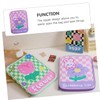CAXUSD Cartoon Checkerboard Tablet Case Elegant Pu Storage Pouch for