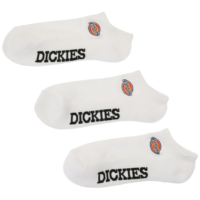 Dickies Socks, Logo Embroidery, Bottom Pile Sneakers, Ankle, white
