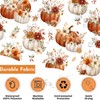 Lindameler Fall Shower Curtain for Bathroom Autumn Farmhouse Floral Pumpkin