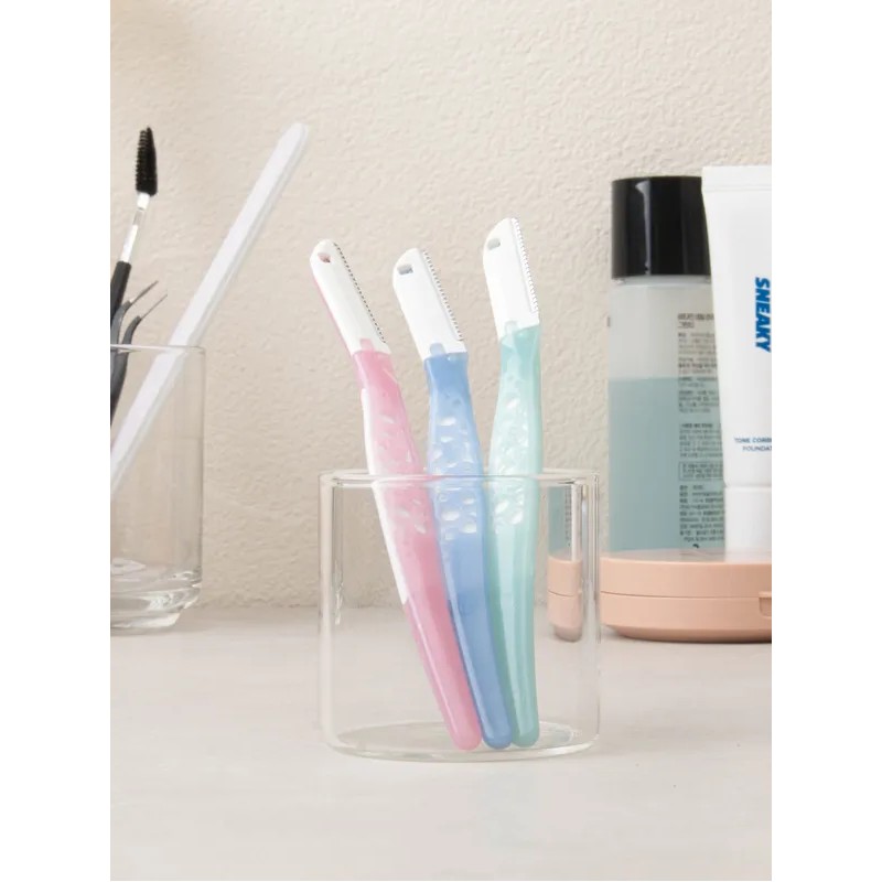 DAISO Kaijirushi Women's CAN Face Razor 3-Pack