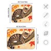 Fall Cats Dish Drying Mat for Kitchen Countertop 16x18 Autumn