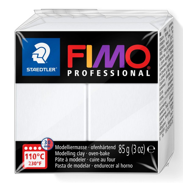Staedtler - Fimo Professional - Pain Pâte à  Modeler 85 g Blanc