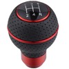 Padaodao 5 Speed Gear Shifter Handle Leather Shift Knob Round