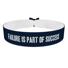 Failure is part of Success Stoffarmband - Motivationsarmband aus Satin - Wasserfest & langlebig - Inspirierendes Armband für Selbstmotivation - Geschenk für Motivationsliebhaber - Positives Mindset