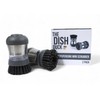 THE DISH DUCK Soap Dispensing Scrub Brush,Palm Sized, Grey (2)